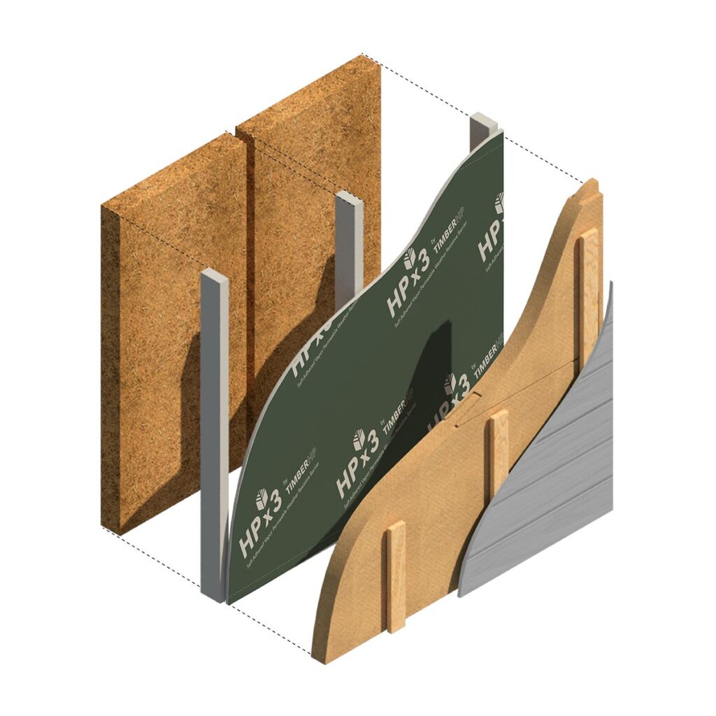 wood fiber insulation building envelope exterior board cavity batt