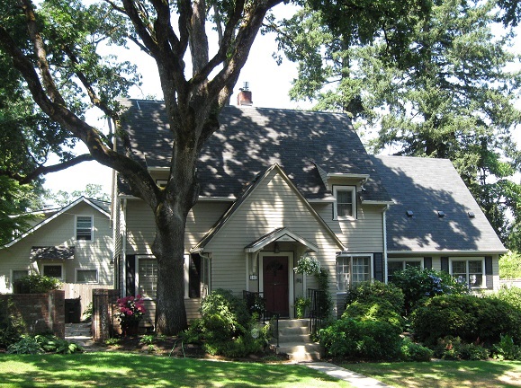 shaded home